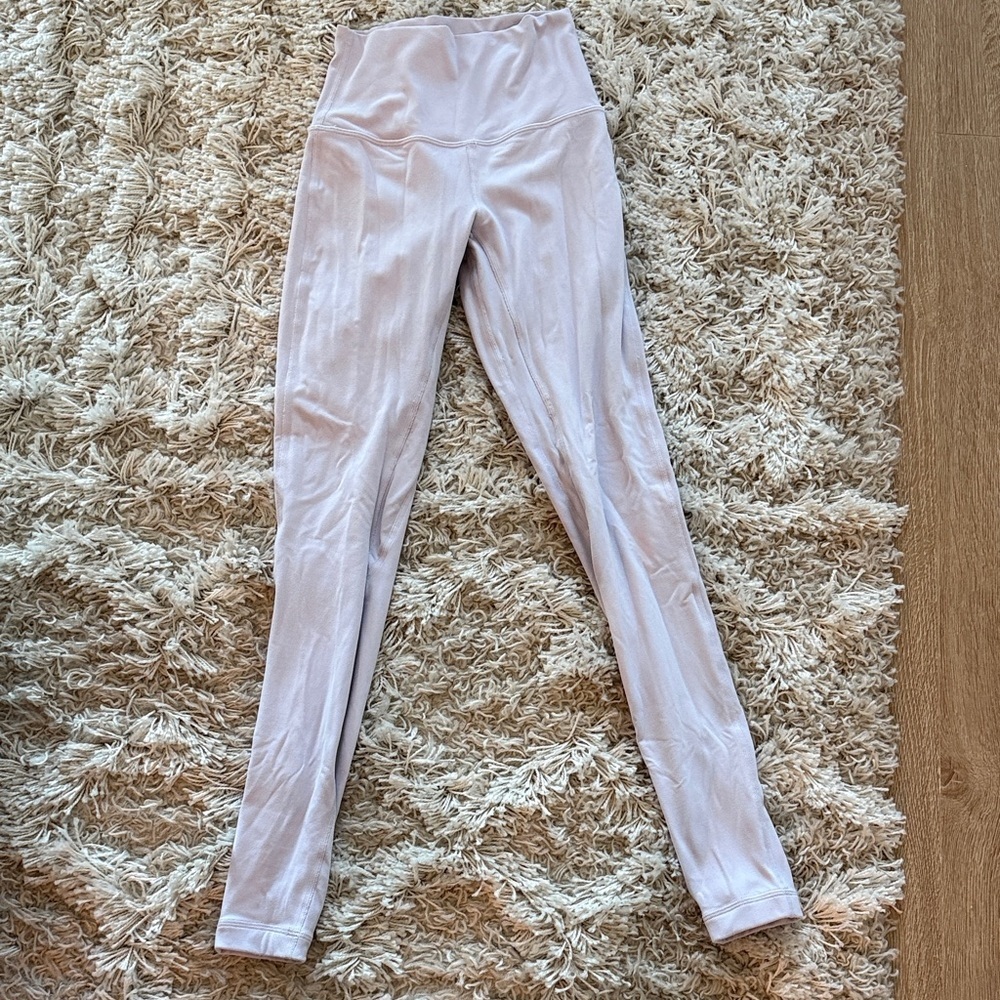 Lululemon Lilac High Rise Leggings Size 2 Yoga Gym Workout